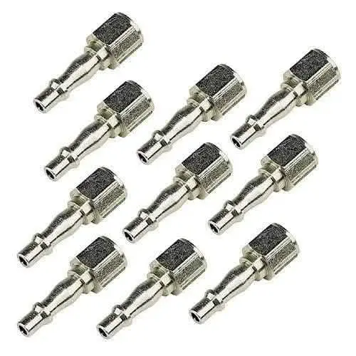 10-Pack 1/4" Bsp Female Quick-Release Bayonet Air Fittings For Compressed Air Systems 1
