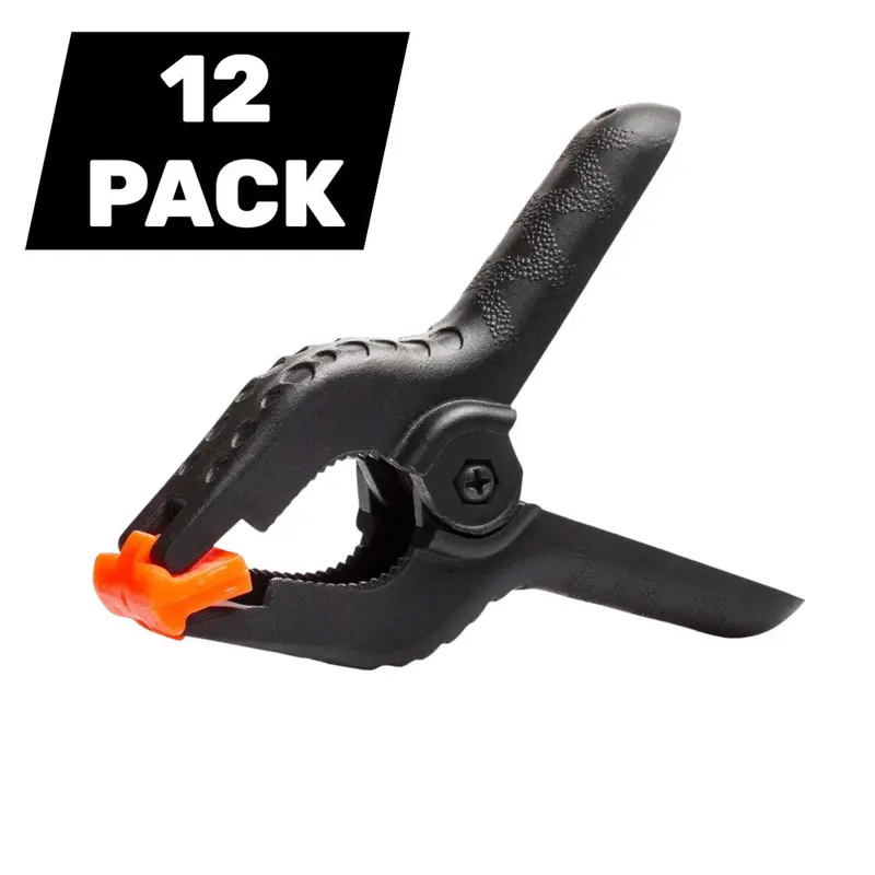 12-Pack 6-Inch Heavy-Duty Spring Clamps For General Workshop And Diy Use 1