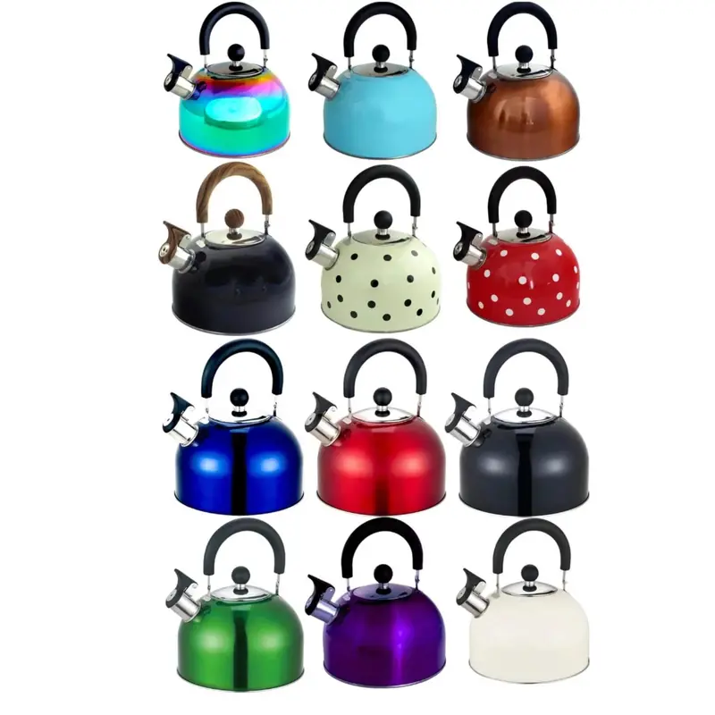 2.5L Stainless Steel Whistling Kettle – Compatible With Gas, Electric, And Induction Hobs 1
