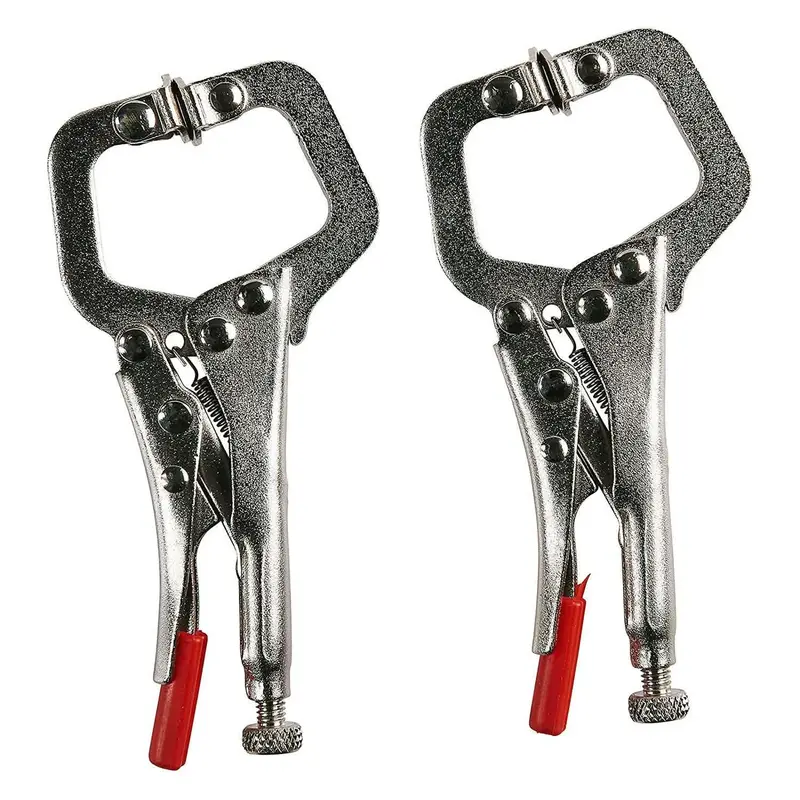 2-Piece Mini C-Clamp Set – Compact Locking Pliers For Precision Tasks 1