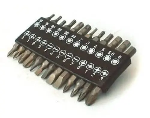 25-Piece Precision Bit Set – Pz, Pozi, Ph, Hex, Torx & Star Drivers With Belt Clip (25Mm) 1