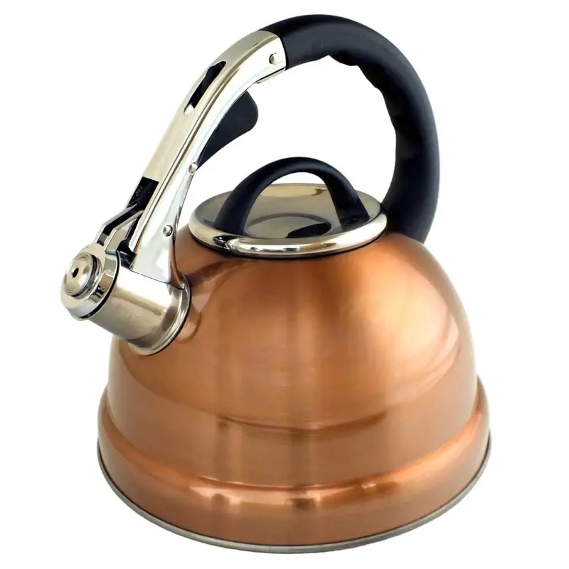3.5L Copper-Finish Whistling Kettle – Stainless Steel, Compatible With All Hobs 1