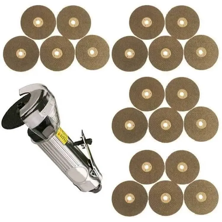 3-Inch Pneumatic Cut-Off Grinder With 21 Assorted Cutting Discs 1