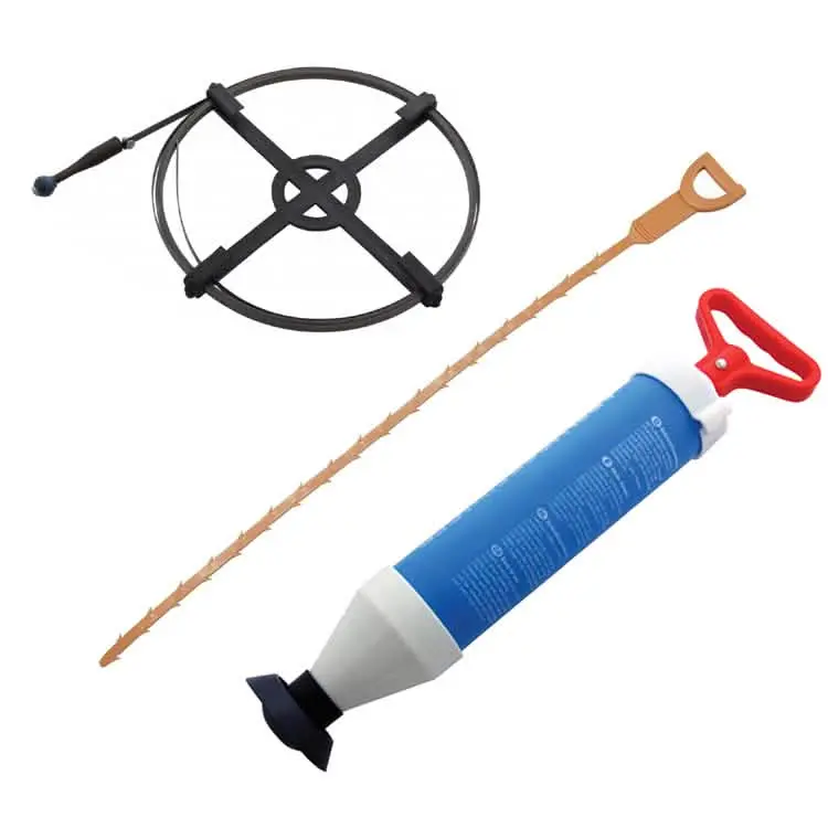 3-Piece Drain Unclogging Kit – Plunger, Pump & Pipe Cleaning Tool Combo 1