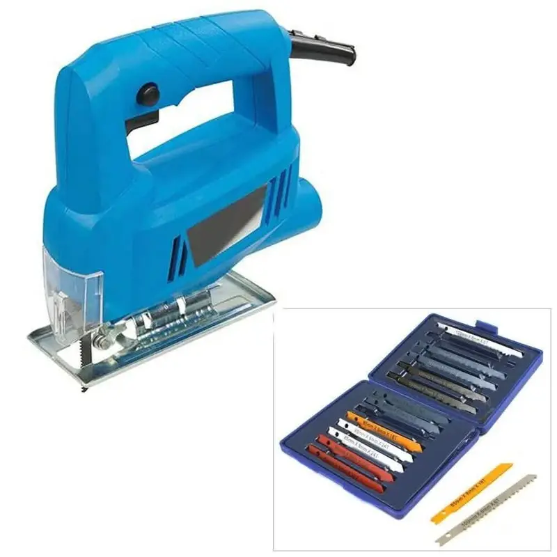 350W Electric Jigsaw With 15 Mixed Cutting Blades For Wood, Metal, And Plastic 1