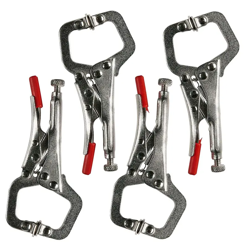 4-Piece Mini C-Clamp Set – Locking Pliers For Welding, Woodworking & Metalwork 1