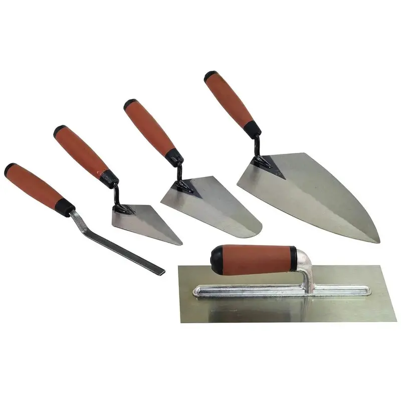 5-Piece Builder’S Trowel Set – Includes Plastering, Pointing, Brick Jointing, Gauging, And Finishing Tools 1