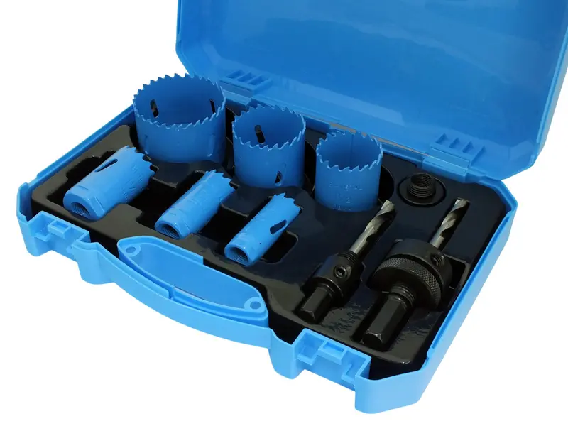 9-Piece Bi-Metal Hss Holesaw Kit – For Metal, Wood, Aluminium, Brass & Steel 2