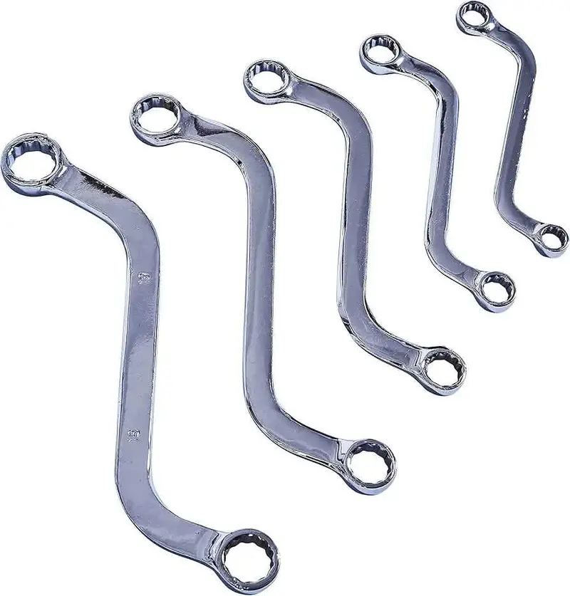 Amtech K1130 Five-Piece S-Shaped Spanner Set – Compact Metric Wrenches 1