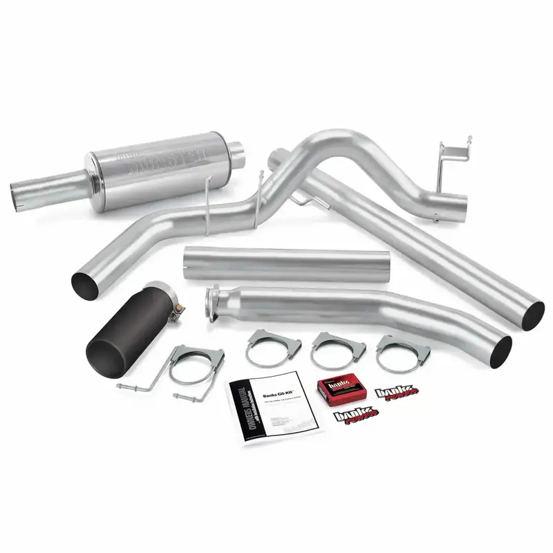 Banks Power Exhaust & Intake Combo Kit With Performance Tuner – Model 49358-B 1