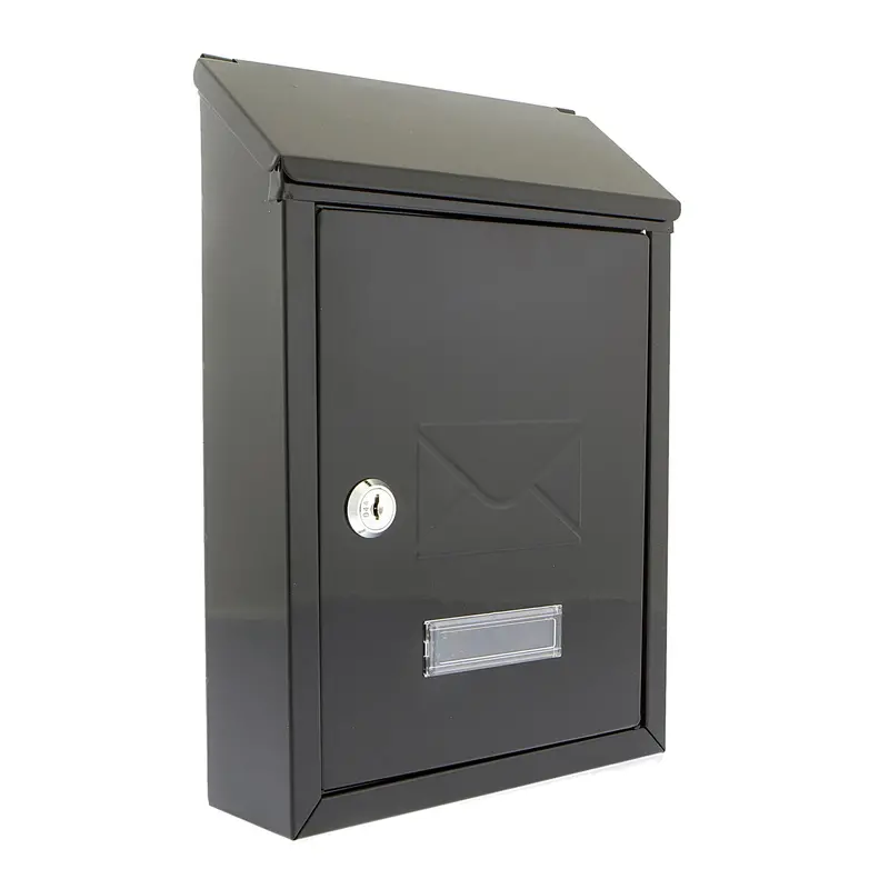 Burg-Wächter Avon Mb09Bk Dual-Access Wall-Mounted Post Box — Black 1