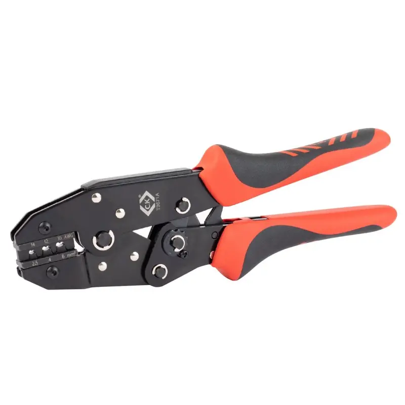 C.K T3677 Solar Pv Ratchet Crimping Plier – 250Mm, 2Kv Rated 1