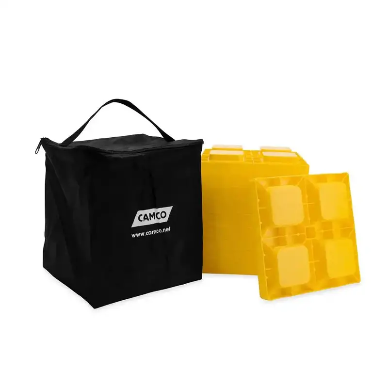 Camco 44505 Interlocking Rv Leveling Blocks – 8.25" X 1", 4,000 Lb Capacity 1