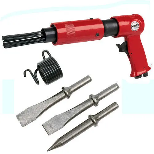 Clarke Cat84 Pistol-Grip Air-Powered Needle Scaler & Chipping Hammer Kit 1