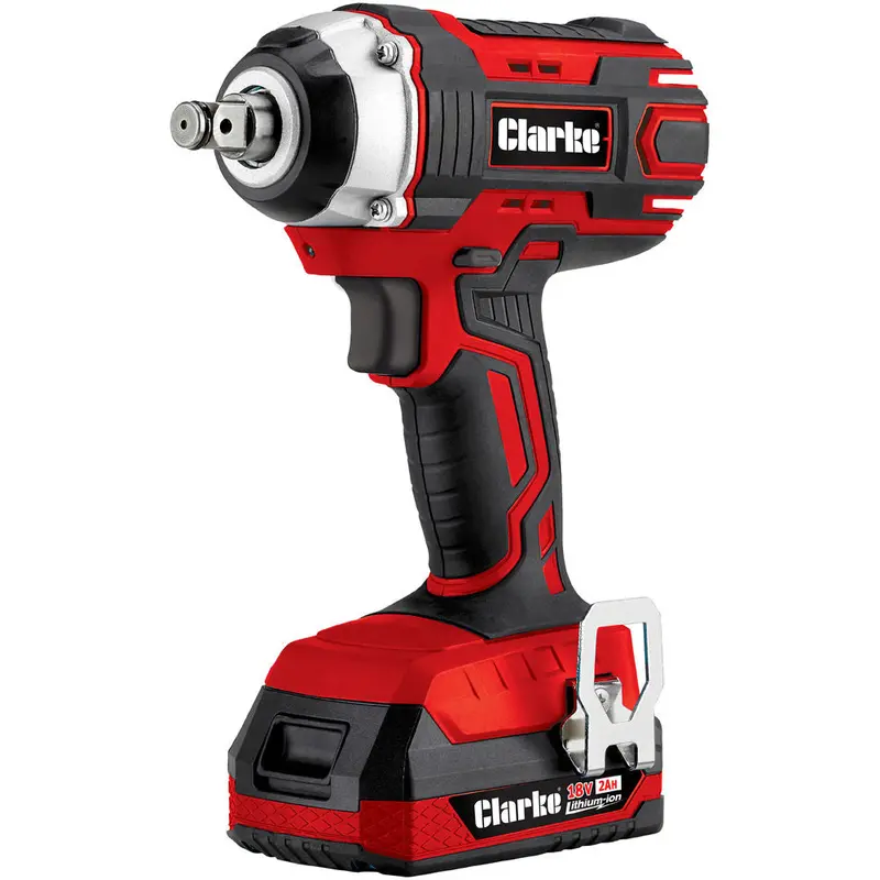 Clarke Cciw160 18V Cordless Impact Wrench – 160Nm Torque, Includes 2X2Ah Batteries & Charger 1