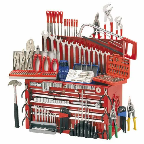 Clarke Cht634 Heavy-Duty Mechanics Tool Chest With Full Tool Set 1