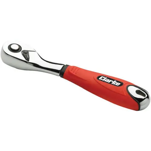 Clarke Pro130 1/4" Polished Chrome Pro Ratchet Tool 1