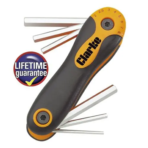 Clarke Pro140 8-Piece Metric Hex Key Set 1