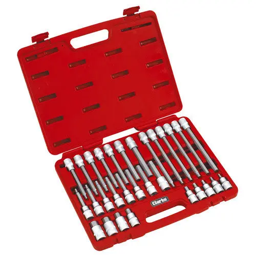 Clarke Pro160 30-Piece 1/2" Drive Hex Socket Bit Set 1