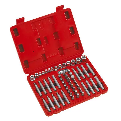 Clarke Pro164 56-Piece Multi-Drive Torx®, Star, And Spline Socket & Bit Kit 1