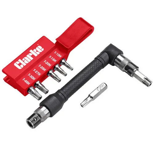 Clarke Pro39 8-Piece Tx Tamper-Resistant Security Bit Set 1