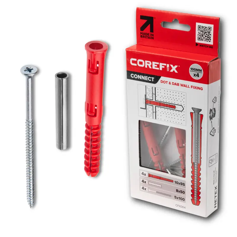 Corefix Connect 100Mm Dot & Dab Fixing System – 4-Piece Kit (Cfx004) 1