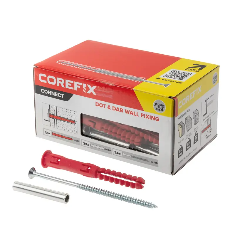 Corefix Connect 120Mm Dot & Dab Anchors – 24-Pack (Cfx024P) 1