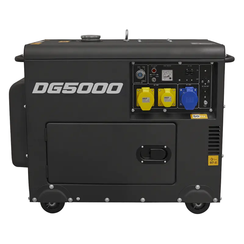 Dg5000 Diesel Generator – 5000W Heavy-Duty Output, 4-Stroke Engine, 110/230V 1