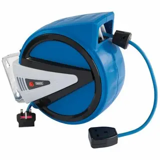 Draper 10-Metre 230V Wall-Mounted Retractable Cable Reel 1