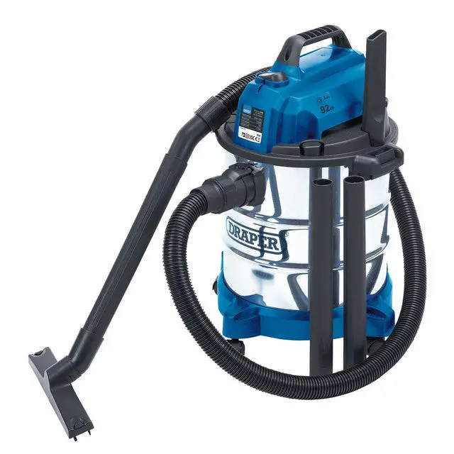 Draper 13785 20L Wet & Dry Vacuum Cleaner With Stainless Steel Tank – 1250W 1