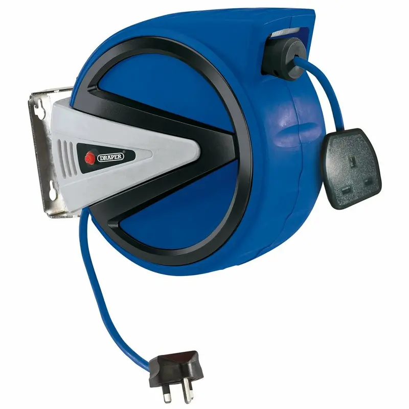 Draper 20-Metre 230V Wall-Mounted Retractable Extension Reel 1
