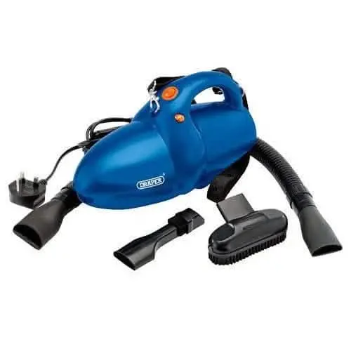 Draper 240V Portable Handheld Vacuum – Includes Accessories For Car, Home & Garage Cleaning 1