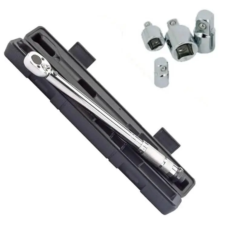 Draper 3/8" Ratchet Torque Wrench – Calibrated Tightening Tool With Carry Case & Adaptor Set (Dr-*) 1