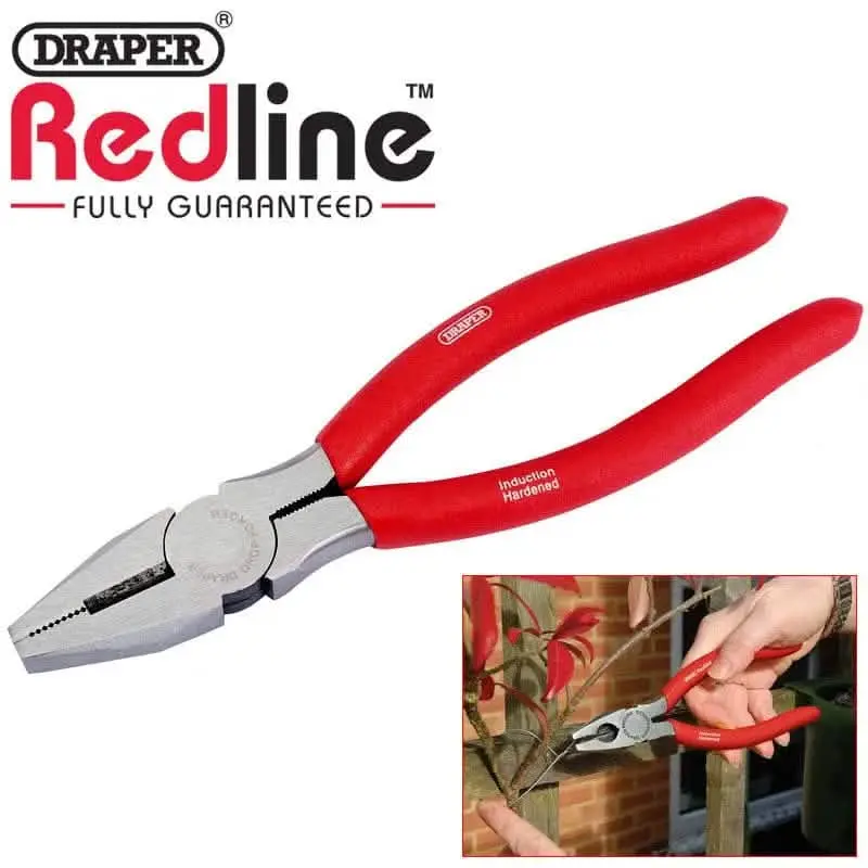 Draper 8" Combination Pliers – 200Mm Carbon Steel With Non-Slip Dipped Handles 1