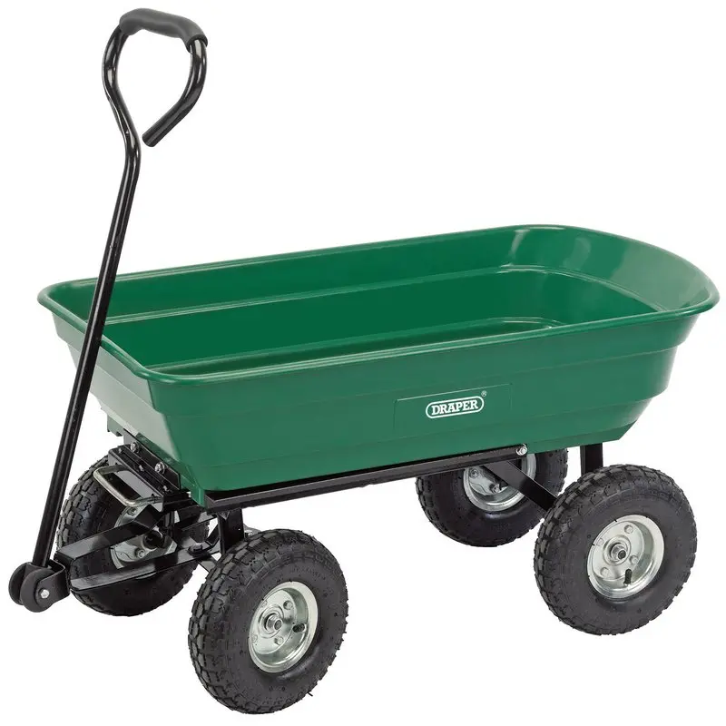 Draper Garden Tipping Trolley – 75-Litre Capacity Utility Cart 1