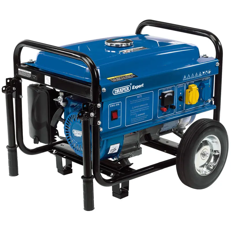 Draper Pg253W Portable Wheeled Petrol Generator – 2.2 Kva / 2.0 Kw 1