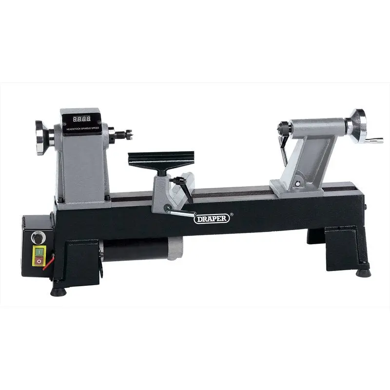 Draper Wtl457 Compact Variable-Speed Digital Wood Lathe – 550 W 1
