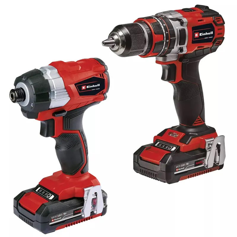 Einhell Tp-18V Twin-Pack Cordless Power Tool Kit – 4514209 1