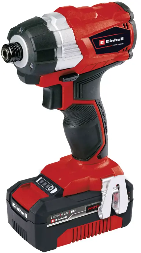Einhell Tp-Ci 18 Li Bl Cordless Impact Driver – 18V Brushless, 4.0Ah Kit With Accessories 1