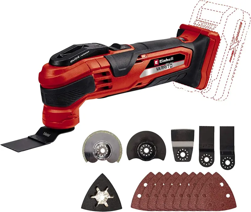 Einhell Varrito Cordless Multi-Tool – Oscillating Design For Sanding, Cutting & Scraping 1