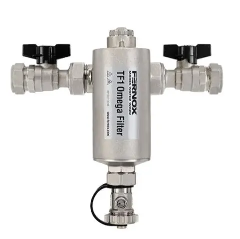 Fernox Tf1 Omega System Filter – 22Mm With Integrated Valves (Code 62249) 1