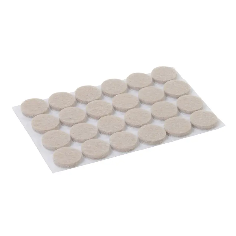 Fixman Self-Adhesive Felt Protection Pads – 24-Pack, 20Mm Round 1