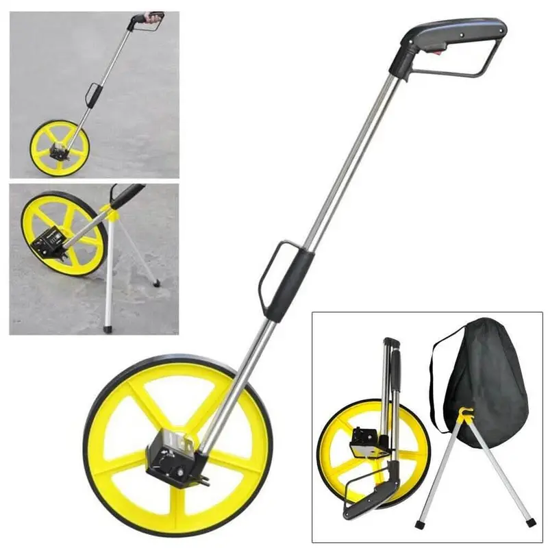 Foldable Distance Measuring Wheel – Surveyor’S Wheel With Stand & Carry Bag 1