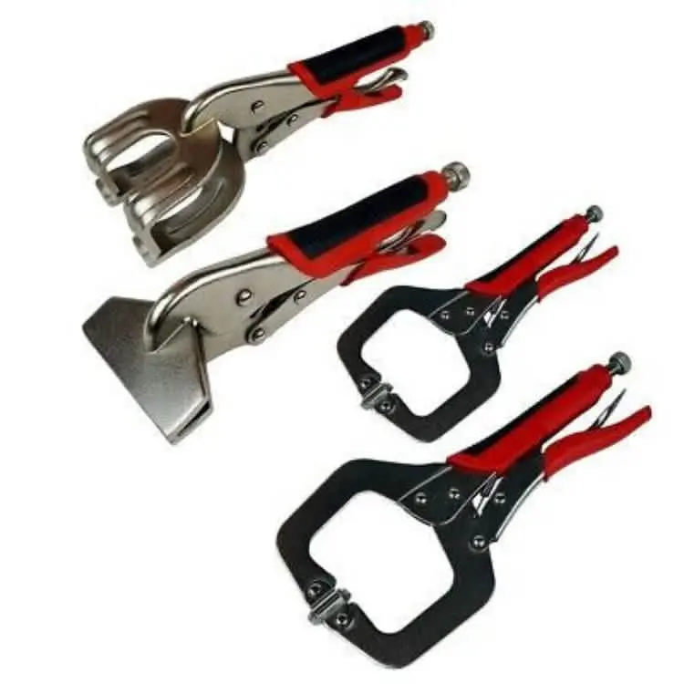 Heavy-Duty Welding Clamp Set – Locking Pliers, Mole Grips & C-Clamp Combo 5