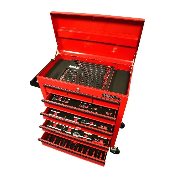 Hilka 185-Piece Eva Tool Kit With 8-Drawer Mobile Trolley (Tke185) 1