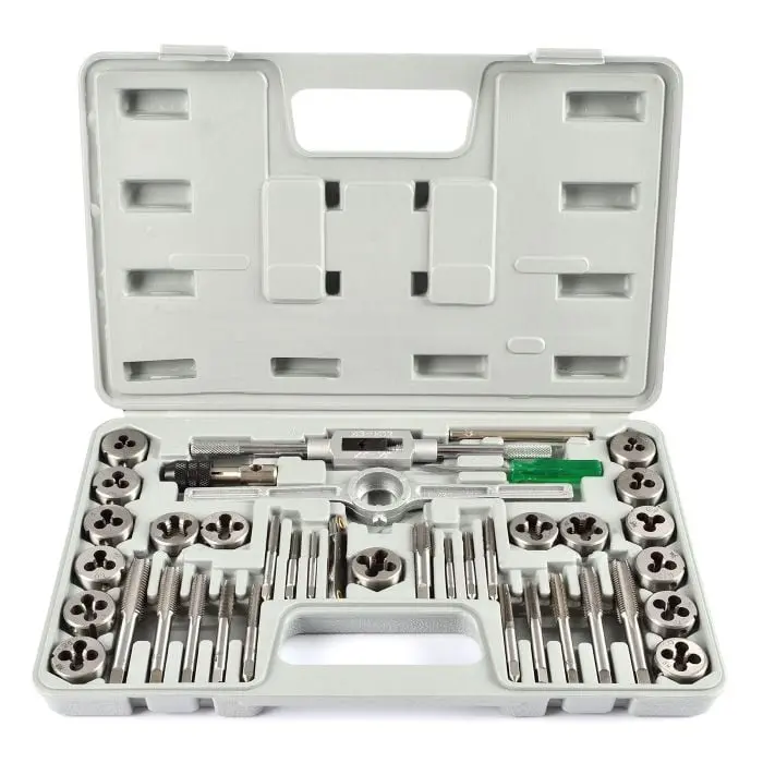 Hilka 48404002 40-Piece Alloy Steel Tap And Die Set 1