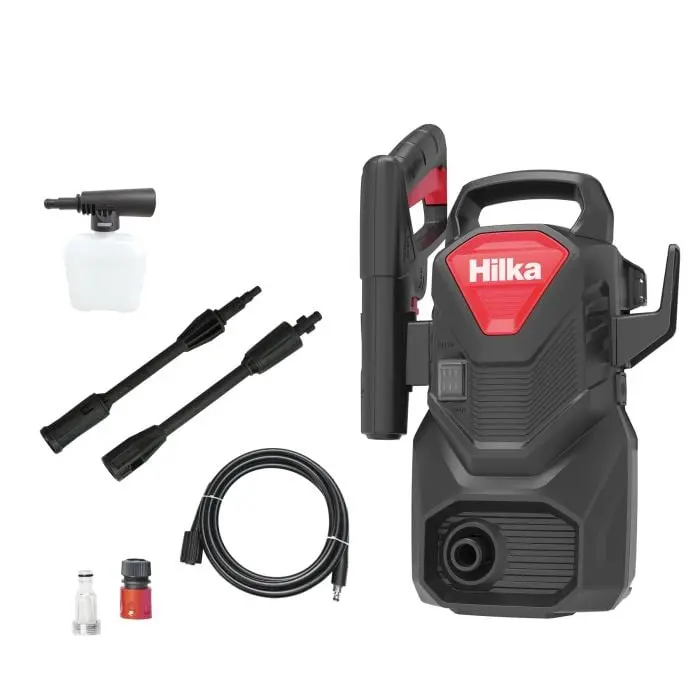 Hilka 91051200 – 1200W High-Pressure Washer With Foam Cannon 1