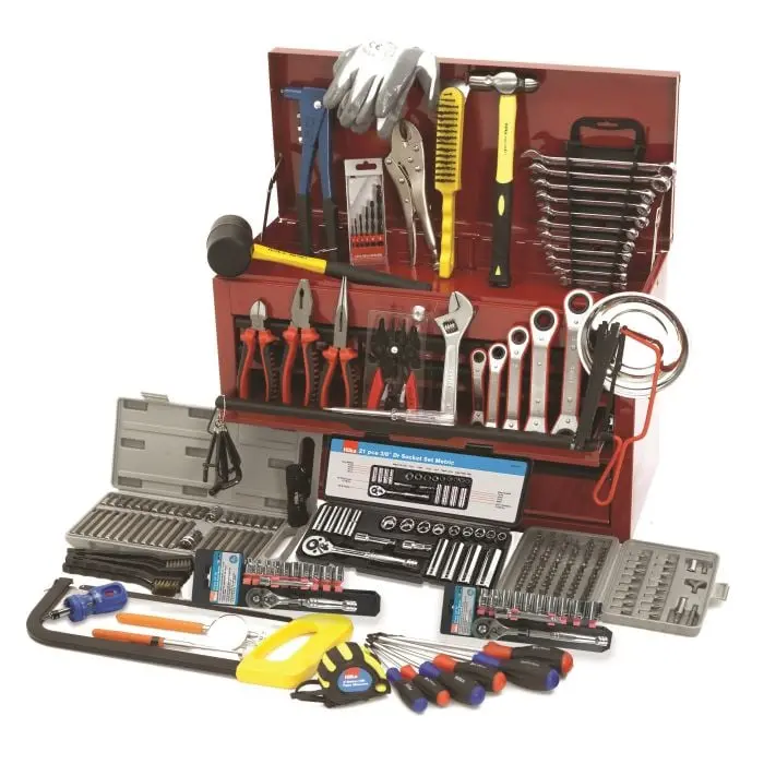 Hilka Tk269 Comprehensive 270-Piece Mechanic’S Tool Kit In Heavy-Duty Chest 1