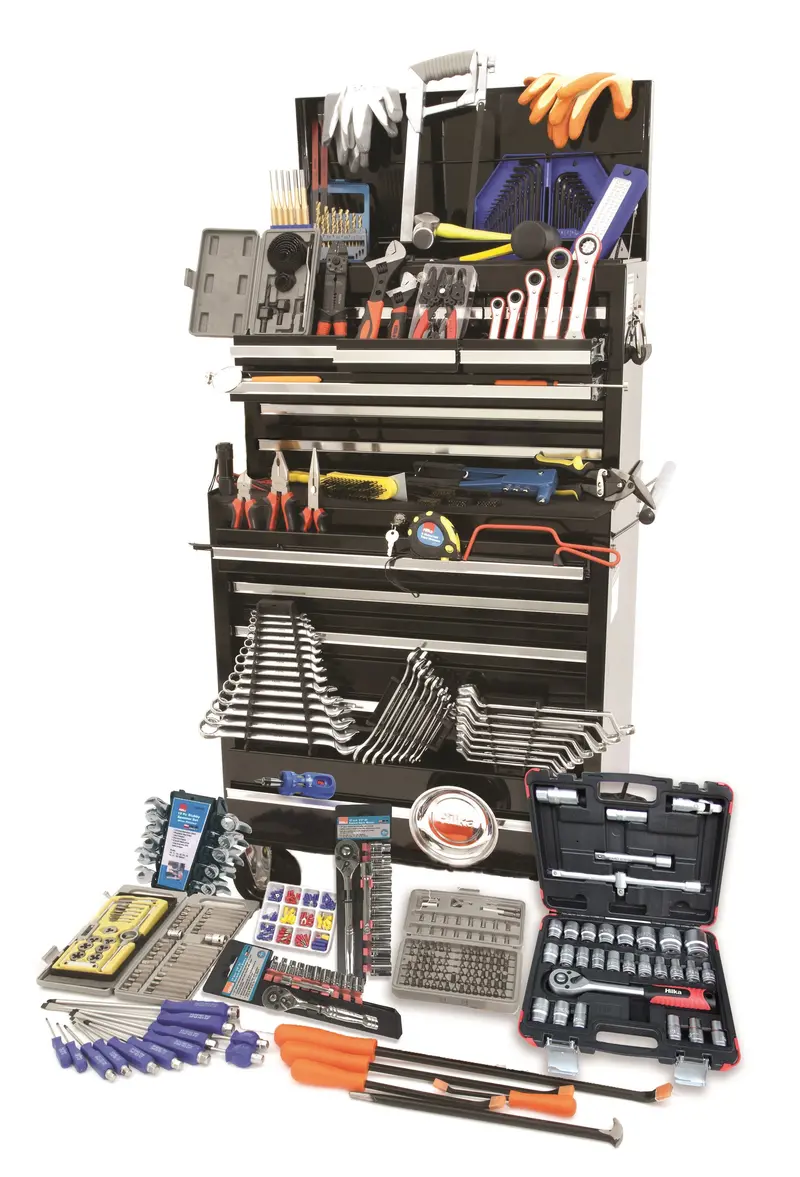Hilka Tk489 Pro Series 489-Piece Comprehensive Tool Kit With Chest & Cabinet 1