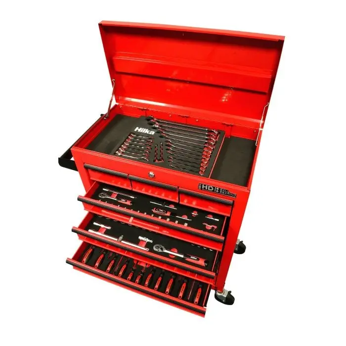 Hilka Tke153 153-Piece Eva-Organized Tool Kit – 8-Drawer Mobile Trolley 1